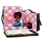 "Blinged-Out PU Bible Bag Strap: Rise Up & Pray Edition"