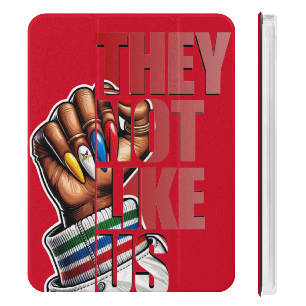 OES They Not Like Us iPad Mini 4/5/6 Case with Apple Pencil Holder iPad Protective Case | ThisNew