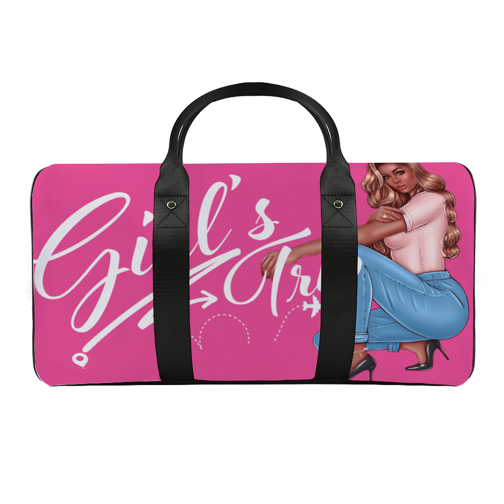 Pink Girls Trip Large Travel Luggage Gym Bags Duffel Bags