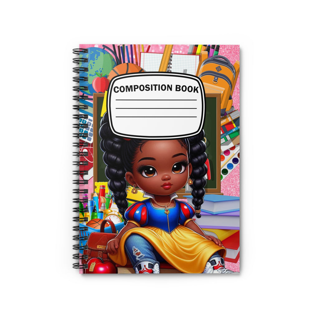 Red Riding Hood Girl Custom Back to School Spiral Notebook - Ruled Line, Custom Back to School Gear