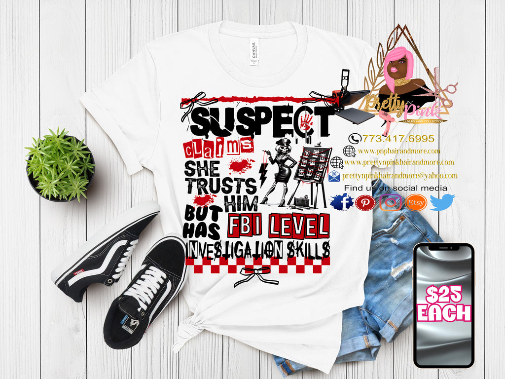 Suspect Claims Black & White