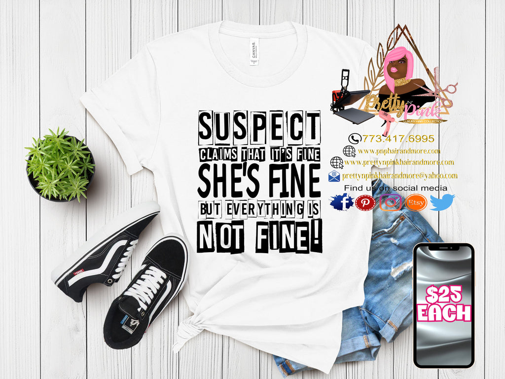 Suspect Claims Black & White