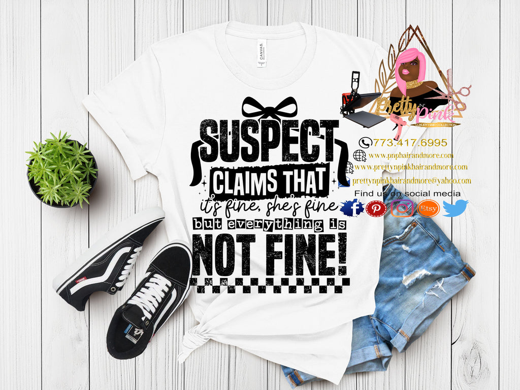 Suspect Claims Black & White