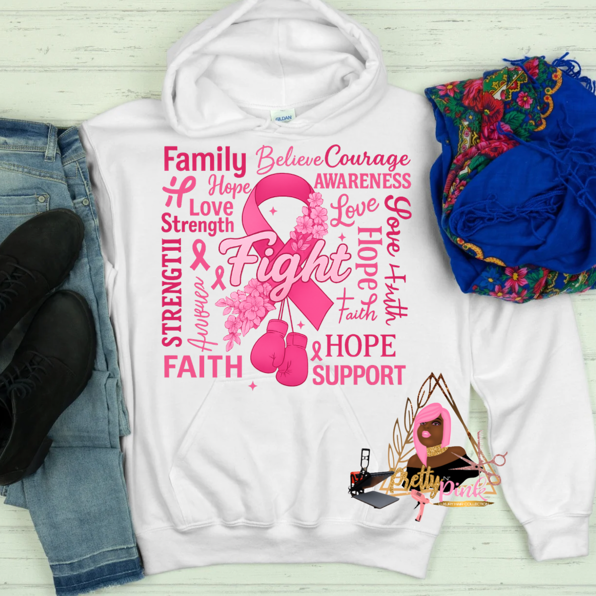 Cancer Awareness Shirts:

“Unisex black cancer awareness shirt with pink ribbon design”

“Close-up of breast cancer awareness tee – wear hope, fight cancer”

“Group wearing matching cancer awareness shirts at charity walk”

“Cancer survivor wearing personalized awareness t-shirt”

Domestic Violence Awareness Hoodies:

“Purple hoodie with domestic violence awareness slogan and ribbon”

“Back view of hoodie with empowering message to support survivors”

“Model wearing Stop Domestic Violence hoodie in casual s
