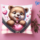 Animal Zipper Valentine's Day Pillow's