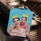 Customized Double Side Crystal Keychain With 2 Photos