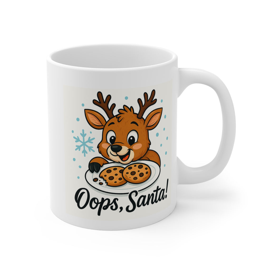 Cute Holiday Mug with "Oops, Santa!" Design