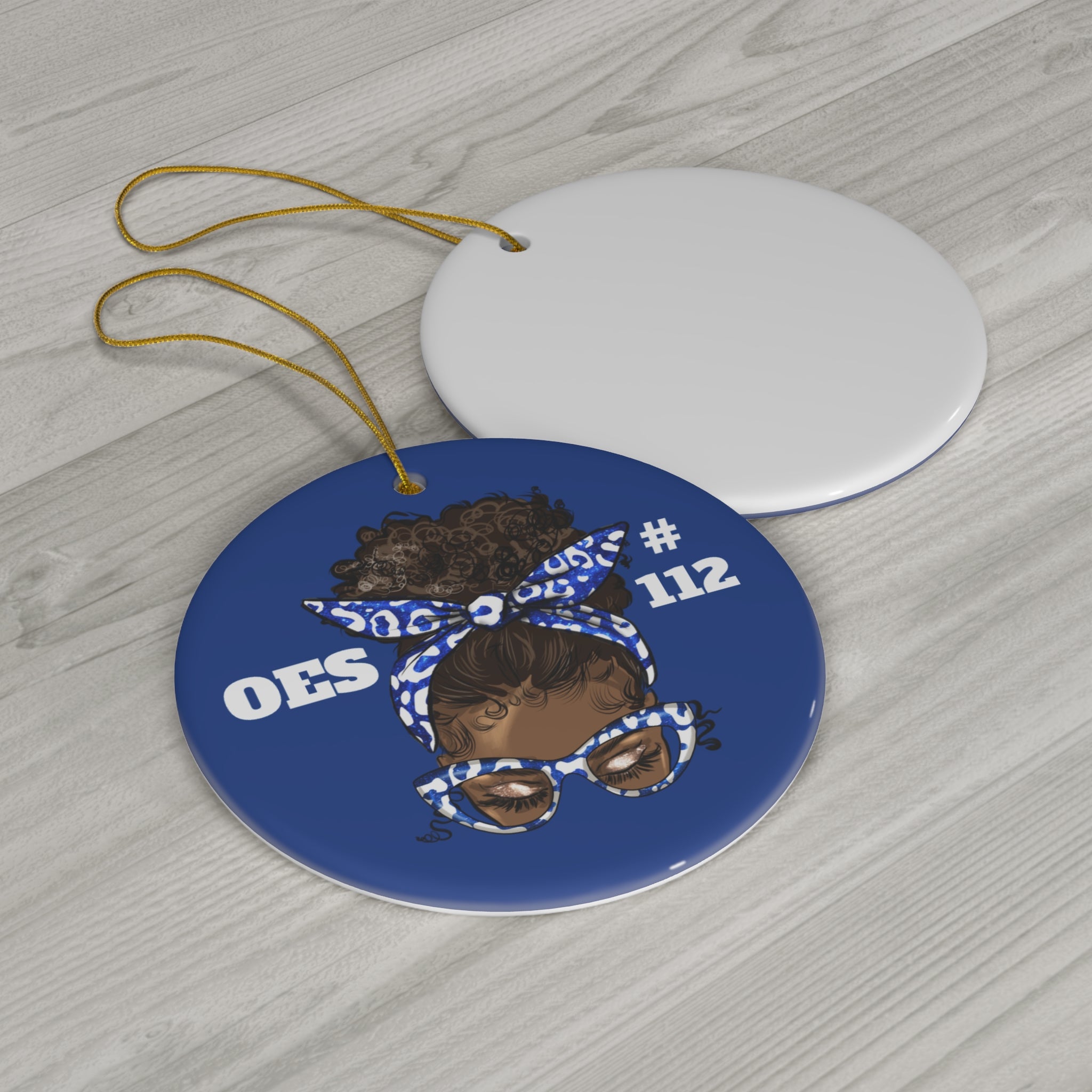 OES Ceramic Ornament - Order of the Eastern Star Christmas Gift Exchange