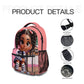 Pink Pig Tails AA Backpack Set