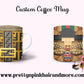 “Name Brand Purse-inspired reusable coffee cups with high-fashion print, styled for luxury lovers, available at PrettyNPinkHairandMore.com and Stan Store” Coach, Hermes, LV, MK, YSL