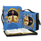 Blue & Gold ISAIAH 41:10  PU Bible Bag Strap Style Chic and Practical Fashion PU Leather Strap Bag