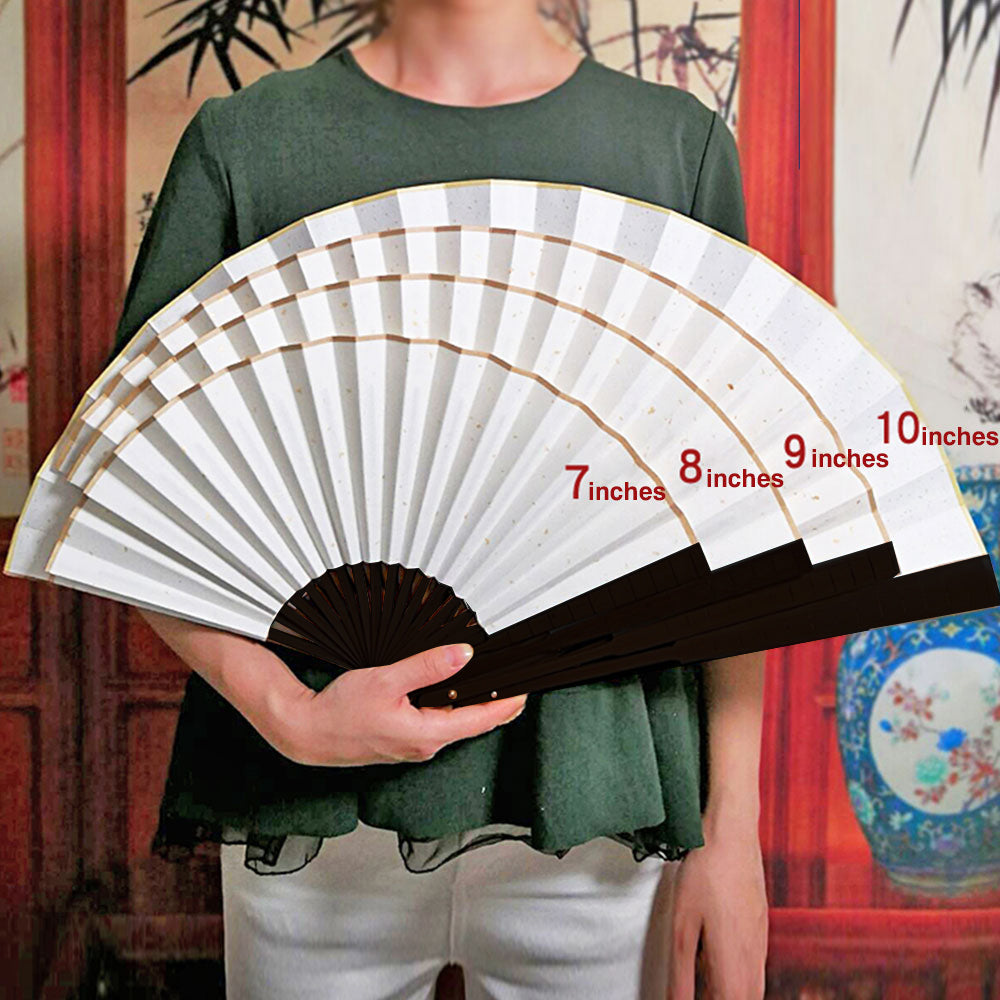 Bling Boots on the Ground Fan Retro Hand-held Folding Fan