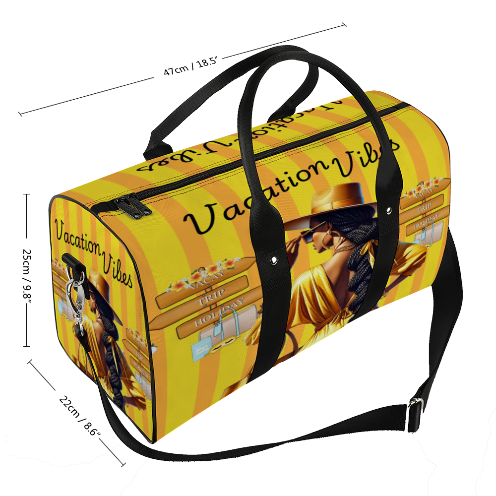Vacation Vibes Large Travel Luggage Gym Bags Duffel Bags