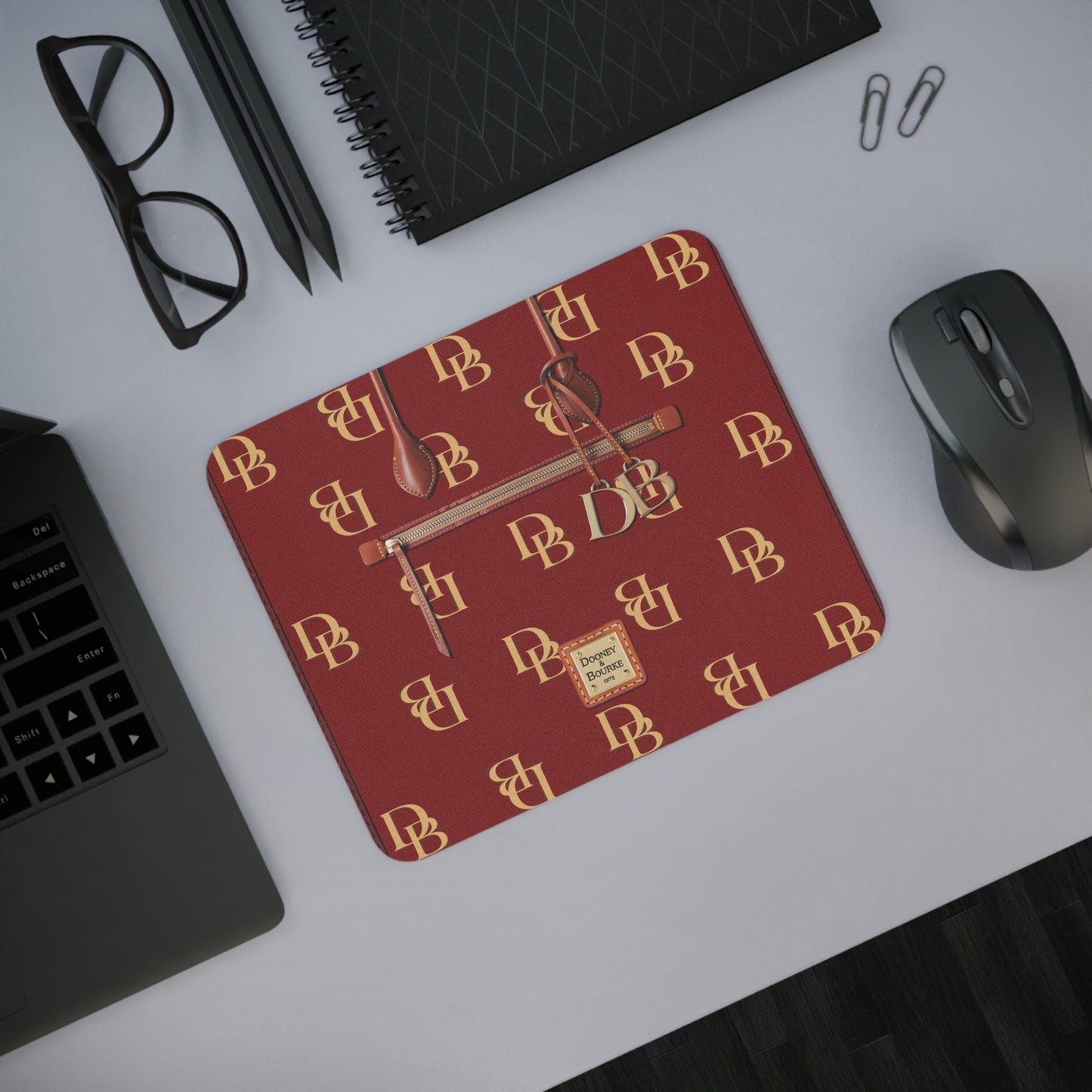 Dooney Red Desk Mouse Pad