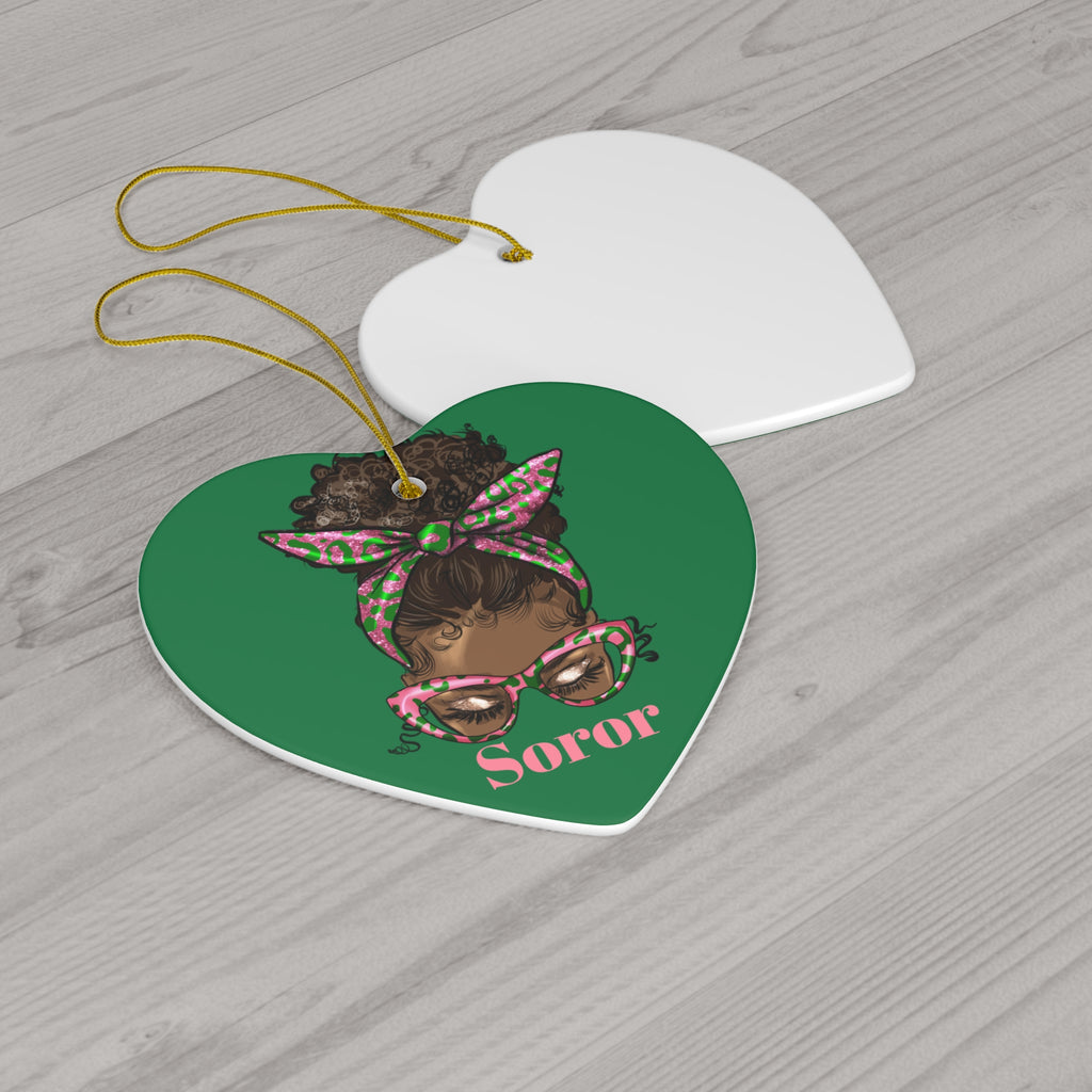 AKA, Sorority Ceramic Ornament -   Christmas Gift Exchange