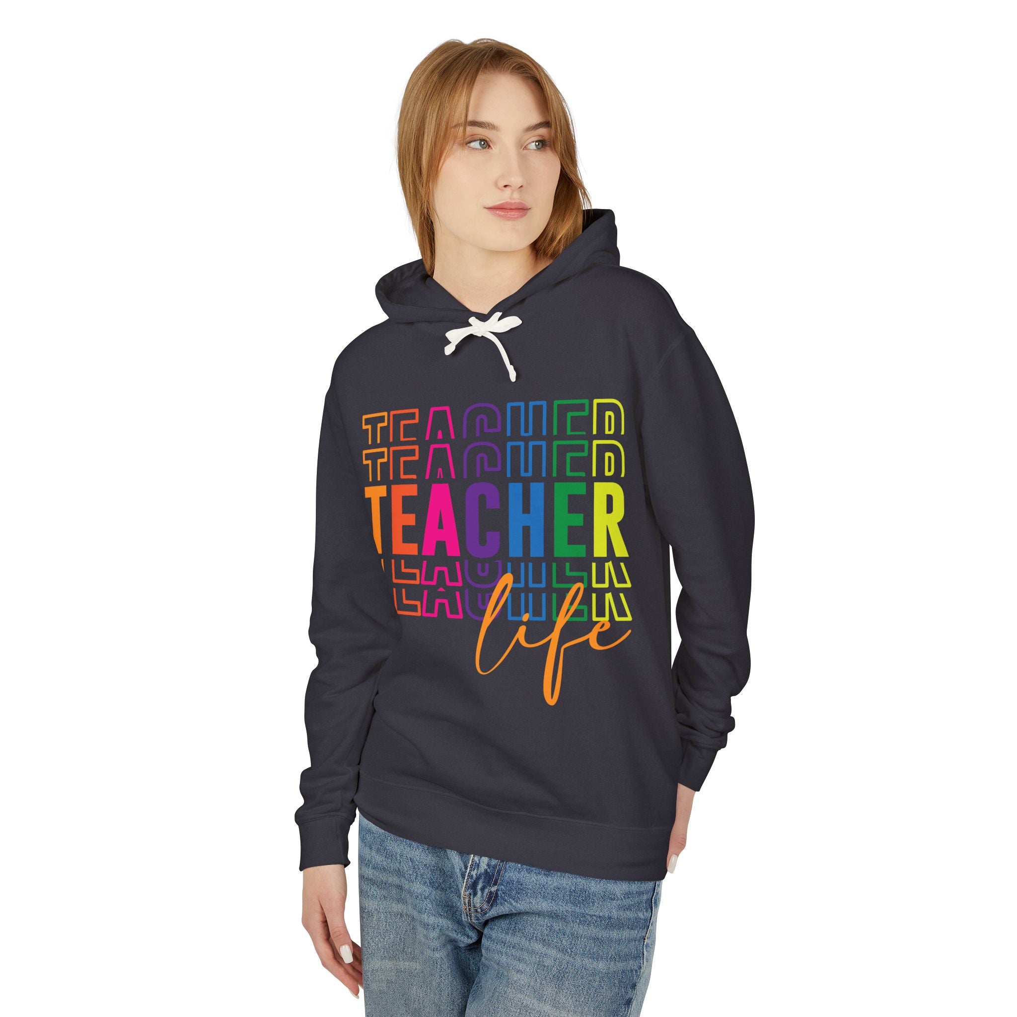 Teacher Life Lightweight Hoodie