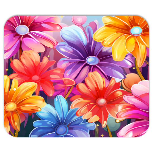 Colorful Flower Mousepad | Pretty N Pink Hair & More