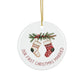 Our First Christmas Married #2,1st Christmas, Ceramic Ornament, Personalized Ornament