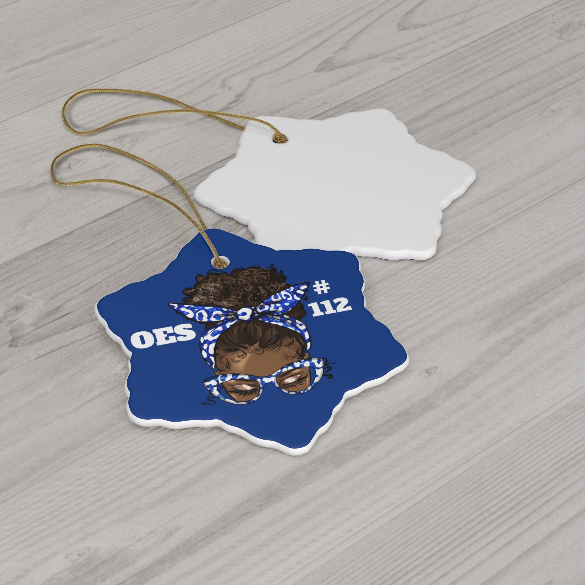 OES Ceramic Ornament - Order of the Eastern Star Christmas Gift Exchange