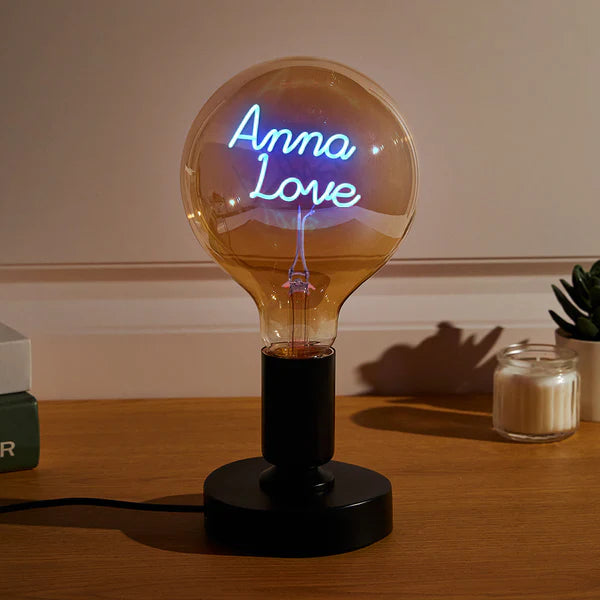 Custom Text Vintage Edison Led Filament Modeling Lamp Soft Light Bulbs Decorative Colorful Lights Led