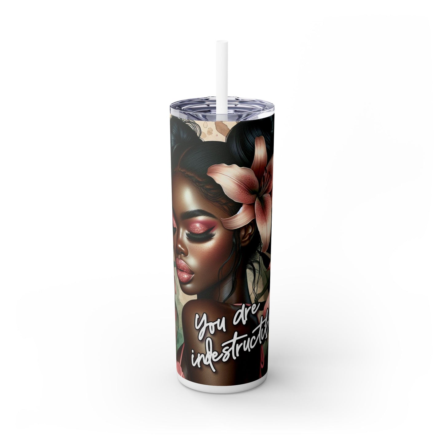 Tumbler with African American Women and Calle Lilly Design, 20oz