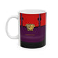 Versace Purple & Red Ceramic Mug, (11oz, 15oz)