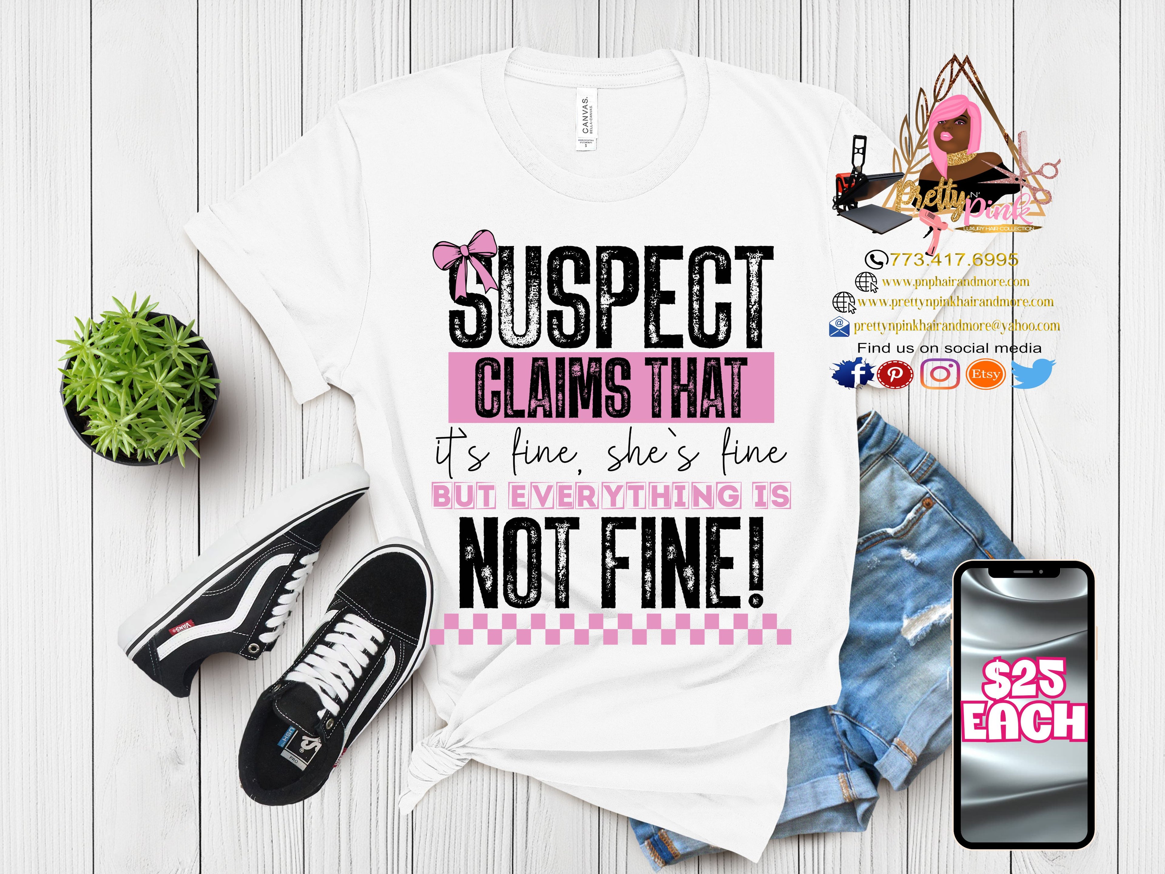 Suspect Claims Black & White