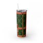 Green Louie Skinny Tumbler with Straw, 20oz