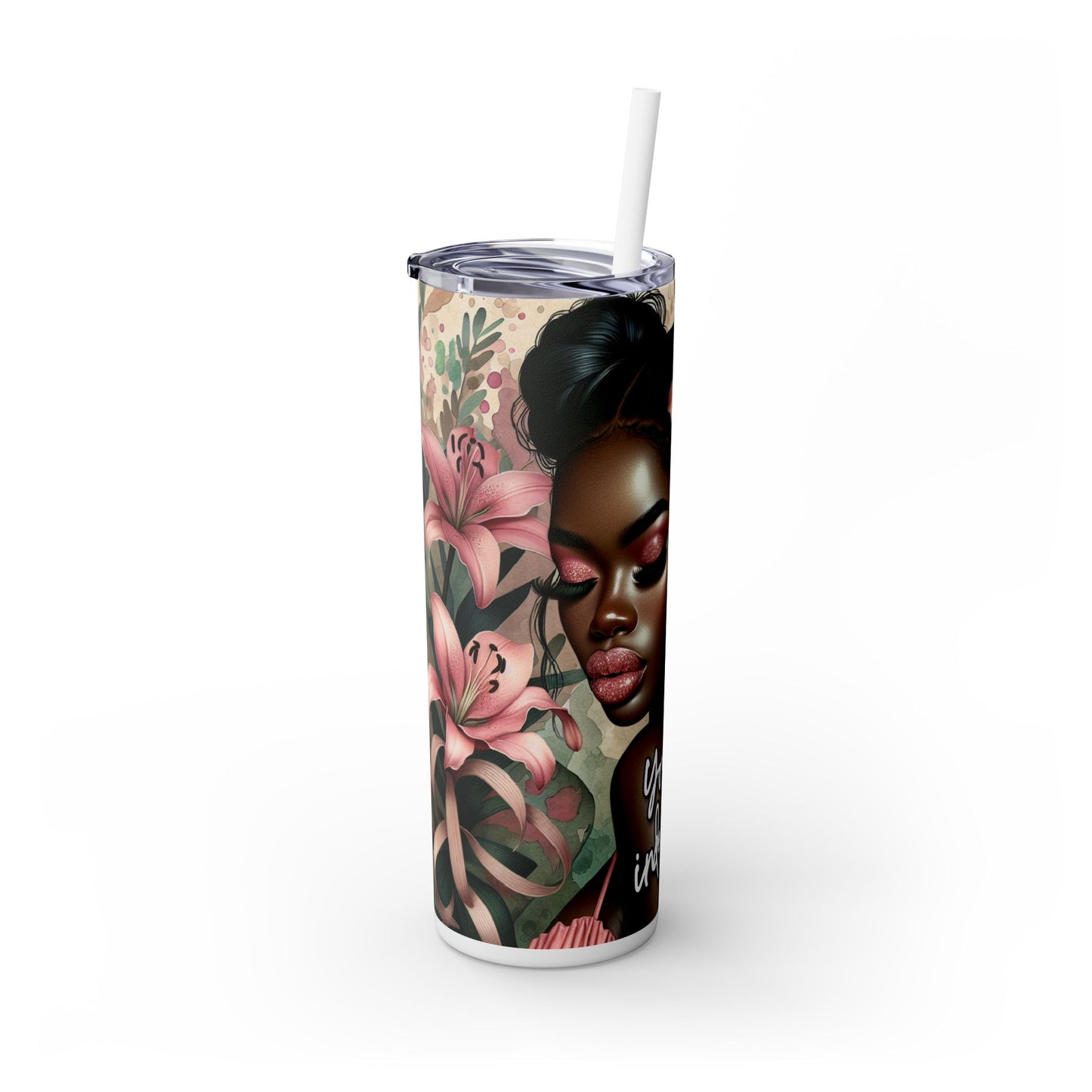 Tumbler with African American Women and Calle Lilly Design, 20oz