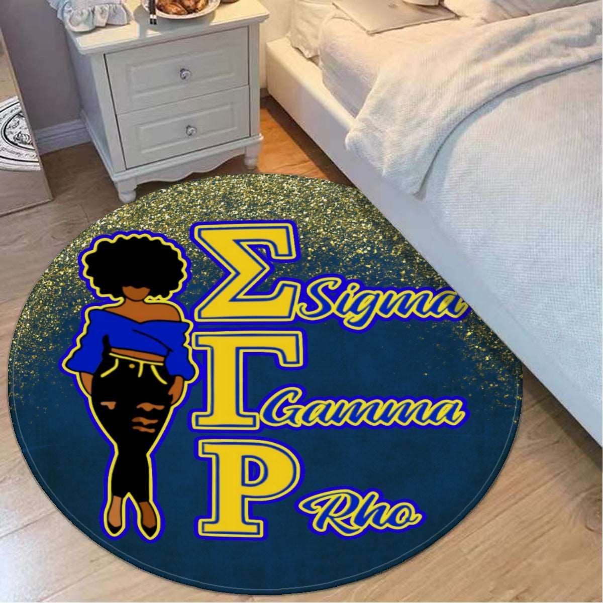 a black and blue bag on a table 