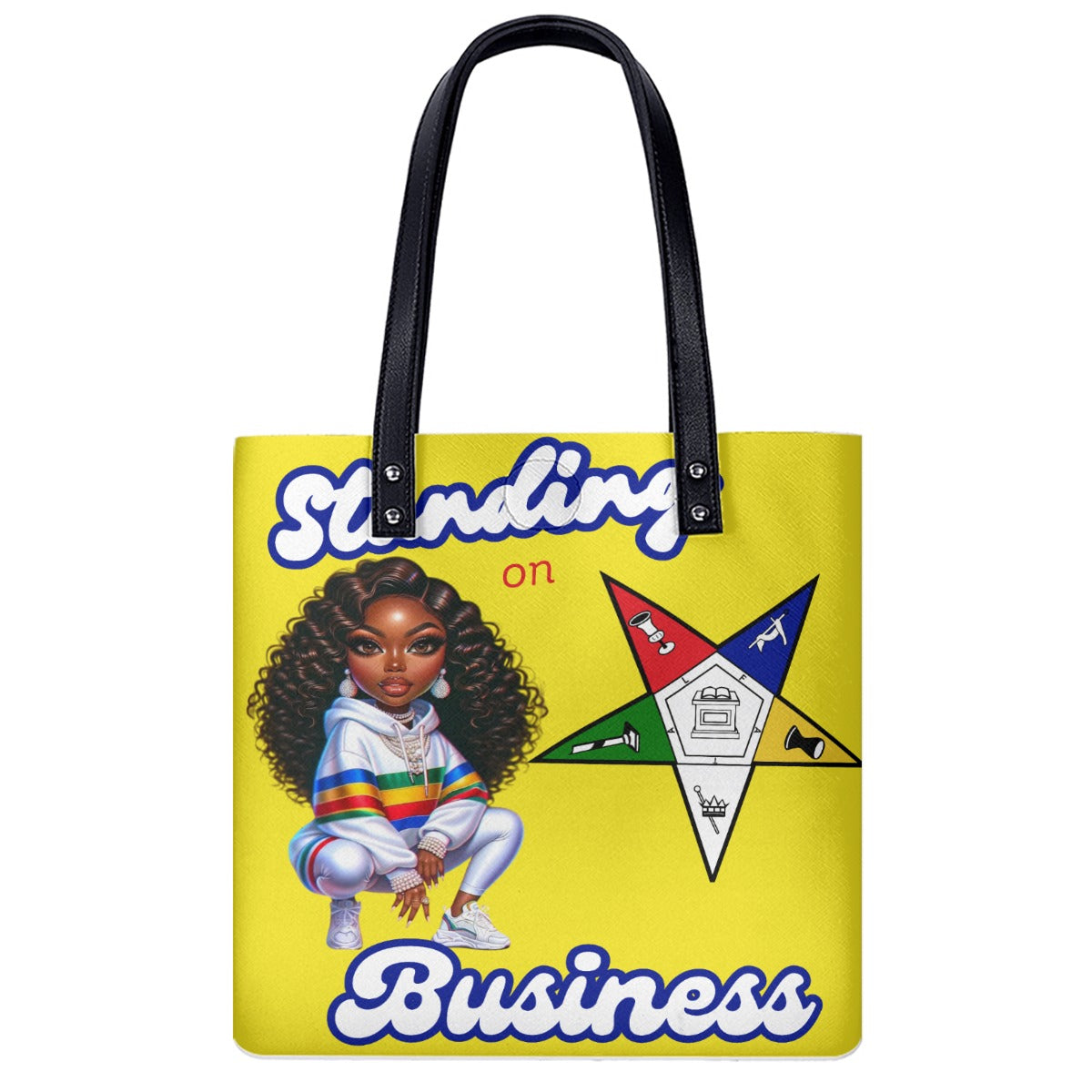 Yellow OES Standing on Business Shoulder Bag