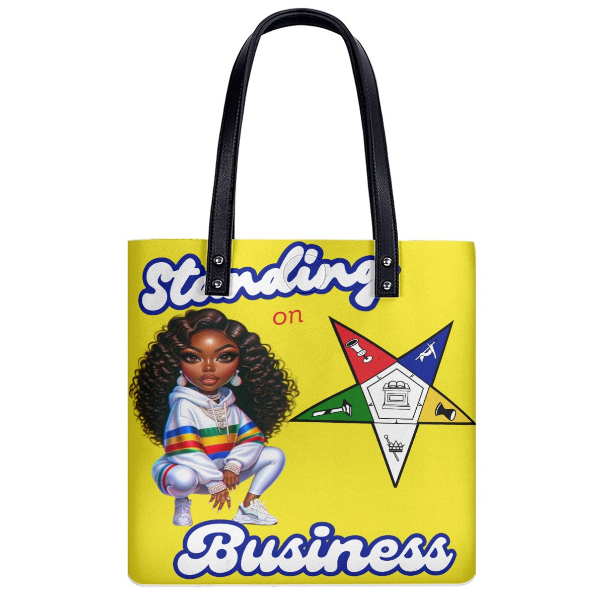 Yellow OES Standing on Business Shoulder Bag
