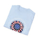 Kamala Harris Circle American Flag, Female President, Kama Harris for President, Kamala Harris, Unisex Softstyle T-Shirt