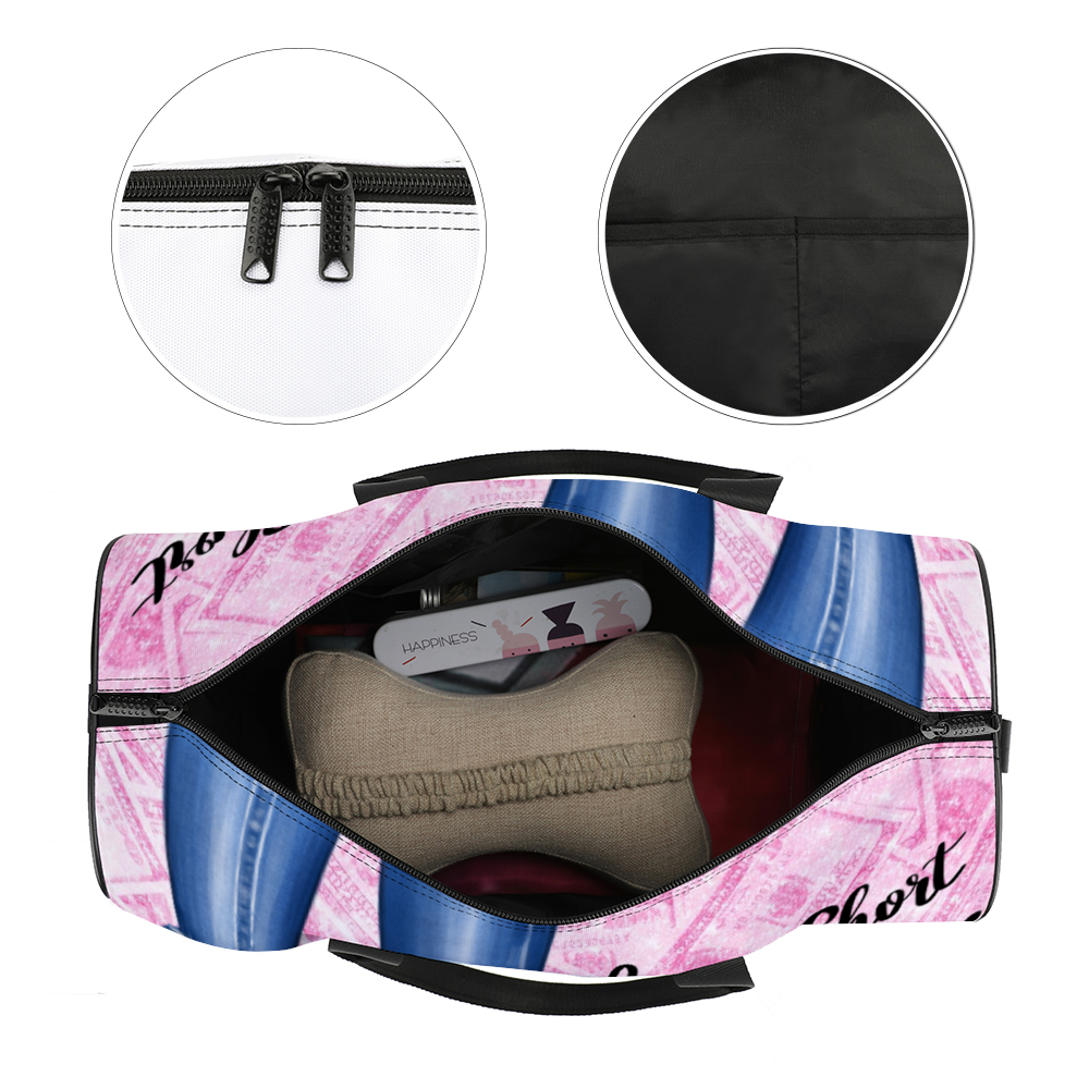 Life is short buy the shoes Large Travel Luggage Gym Bags Duffel Bags