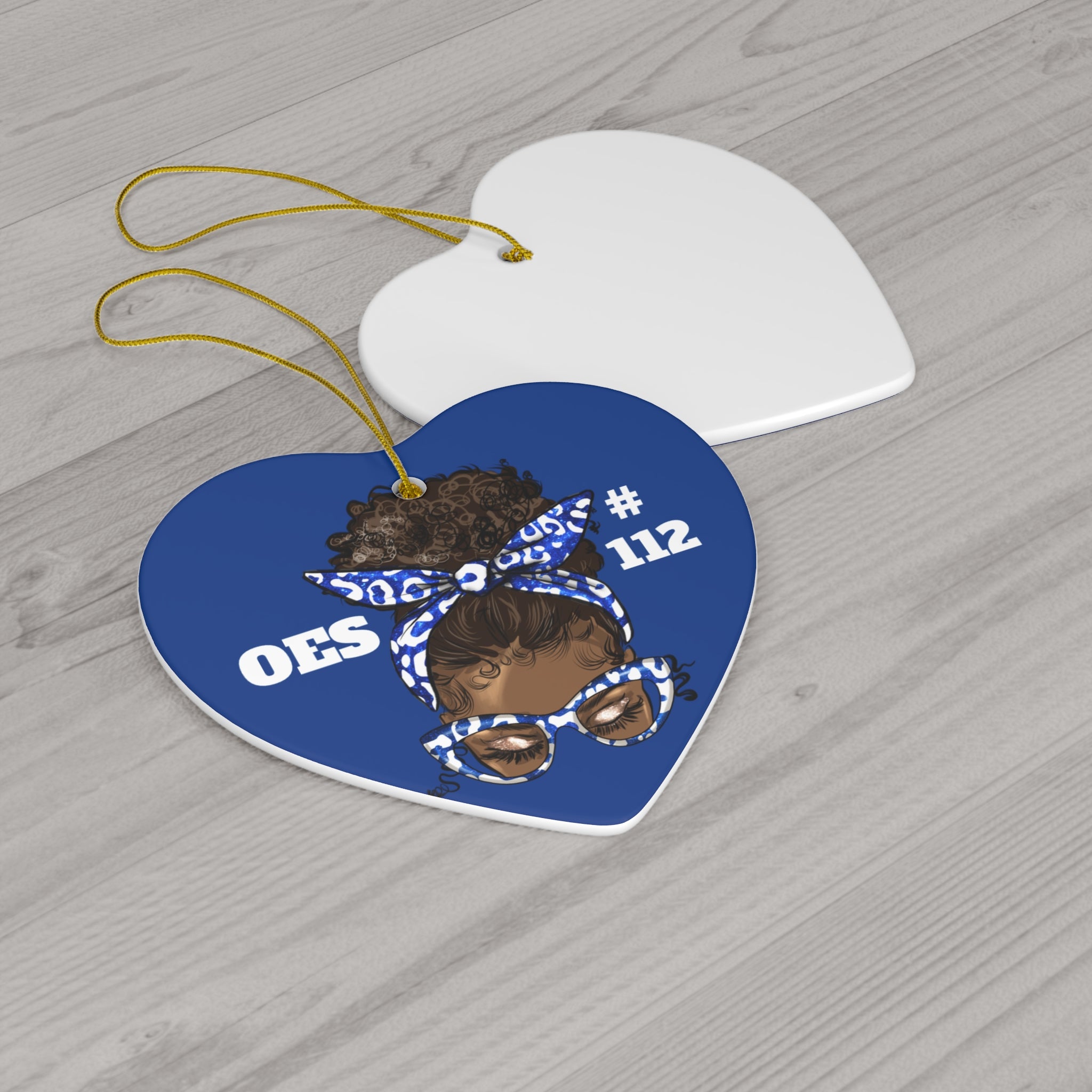OES Ceramic Ornament - Order of the Eastern Star Christmas Gift Exchange