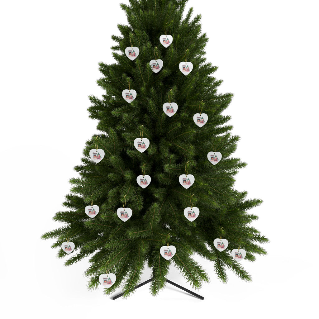 I'm Dreaming of a Pink Christmas Ceramic Ornaments (1pcs, 5pcs, 10pcs, 20pcs)