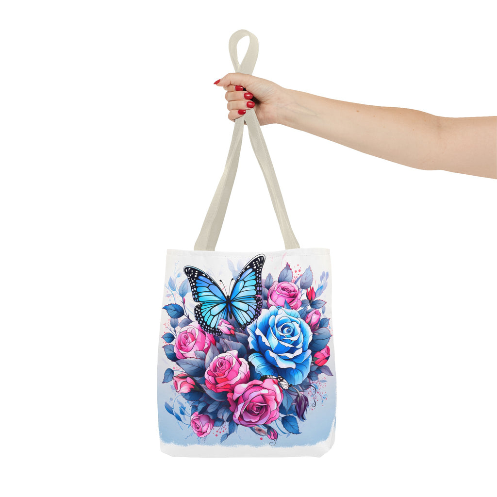 Pink & Blue Butterfly Tote Bag (AOP)