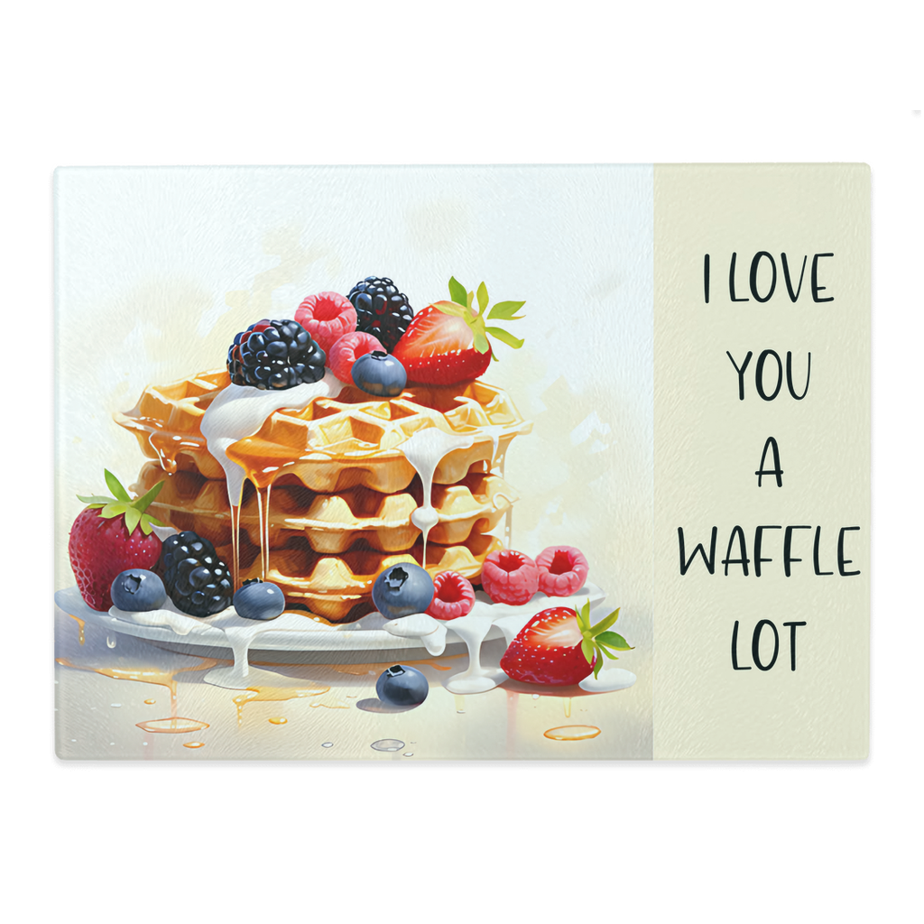 The Layer Waffles Glass Cutting Boards