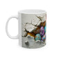 Easter Bunny, Easter Peek A Boo Design #4, Easter 2024, Ceramic Mug, 11oz