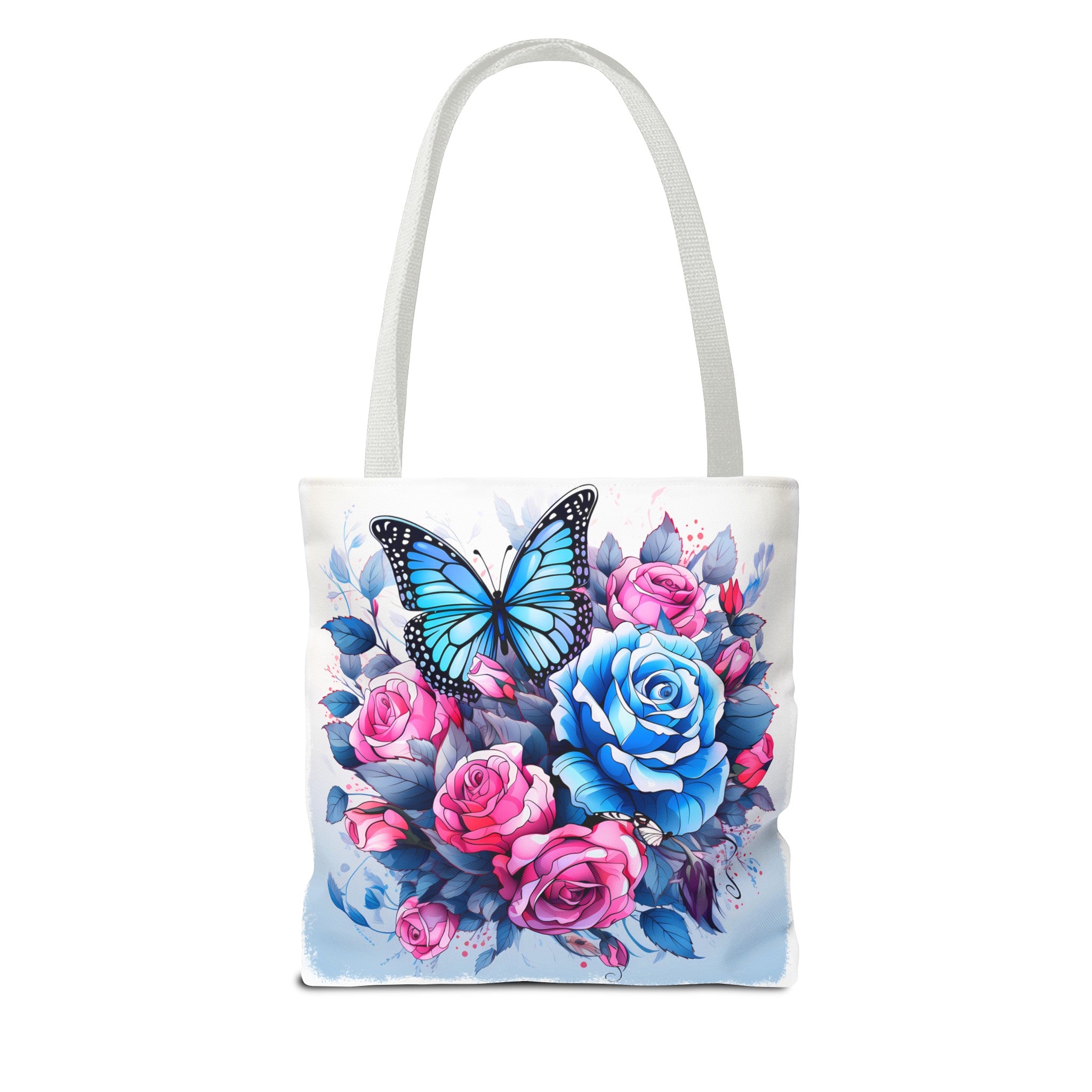 Pink & Blue Butterfly Tote Bag (AOP)