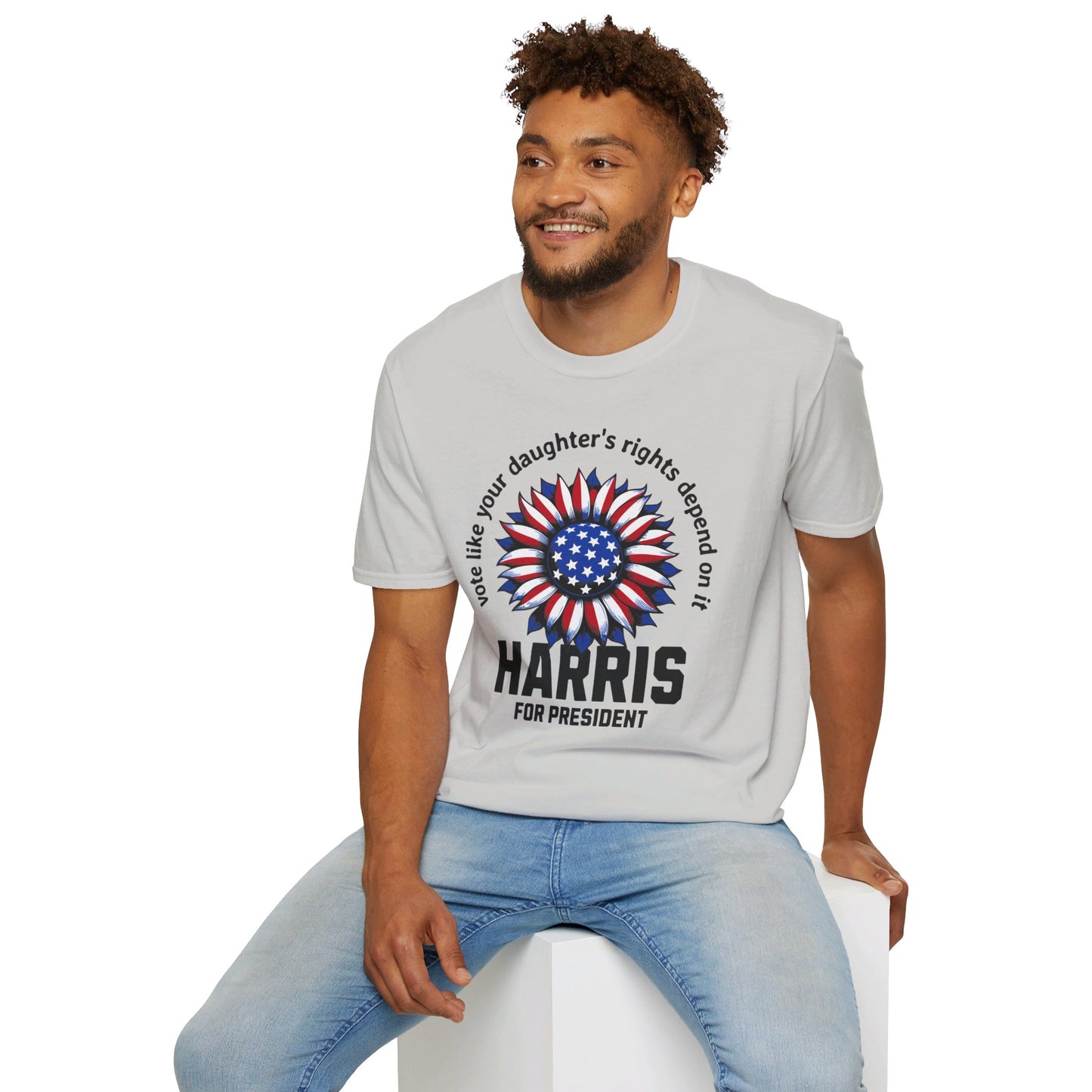 Vote Your Daughter Rights Depends on it,2024 Presidential Elections, Kama Harris for President, Kamala Harris, Unisex Softstyle T-Shirt