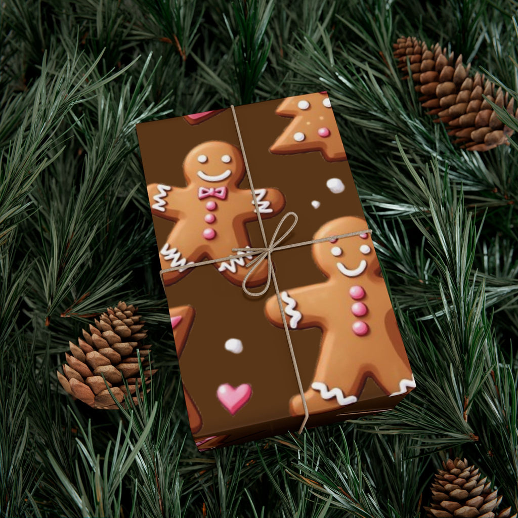 Gingerbread & Star Cookies Festive Gift Wrap Papers for Any Celebration
