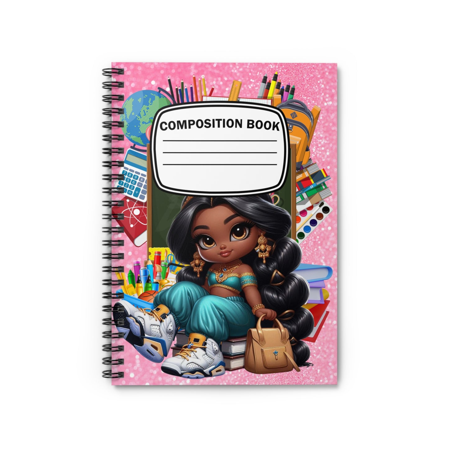 Girl Custom Back to School Spiral Notebook - Ruled Line, Custom Back to School Gear