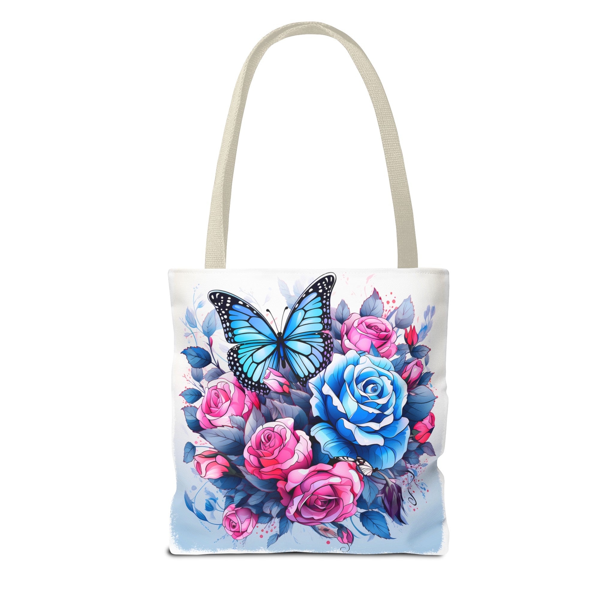 Pink & Blue Butterfly Tote Bag (AOP)
