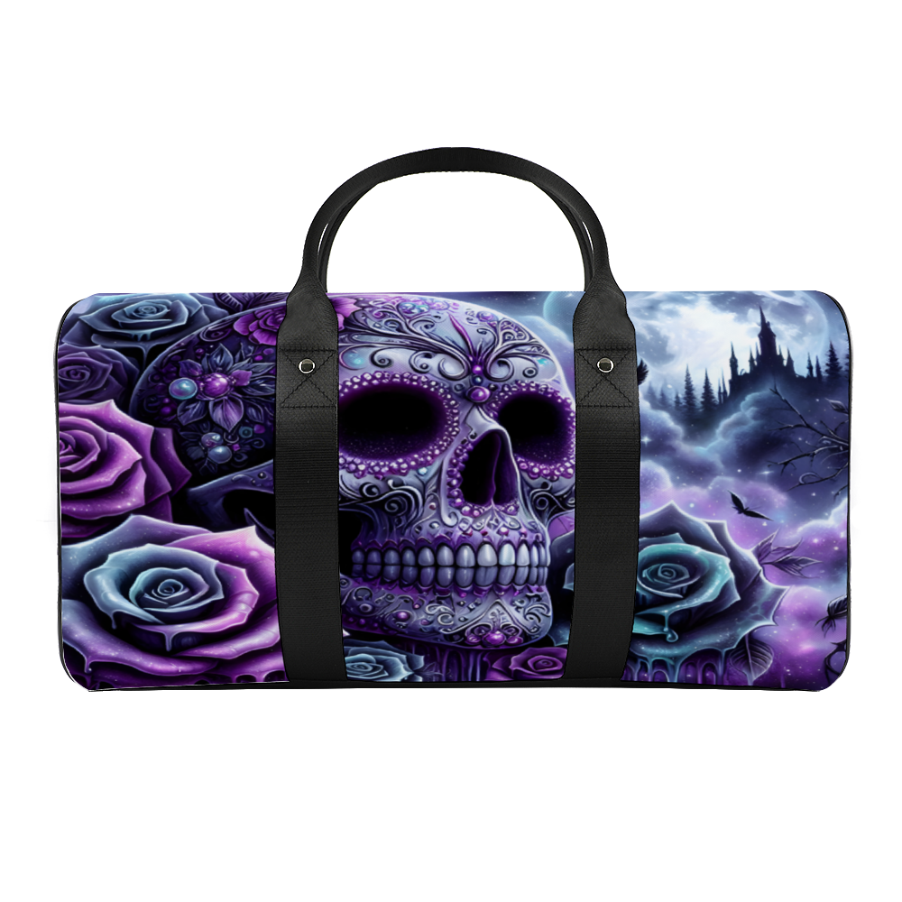 Sugar Skull Large Travel Luggage Gym Bags Duffel Bags
