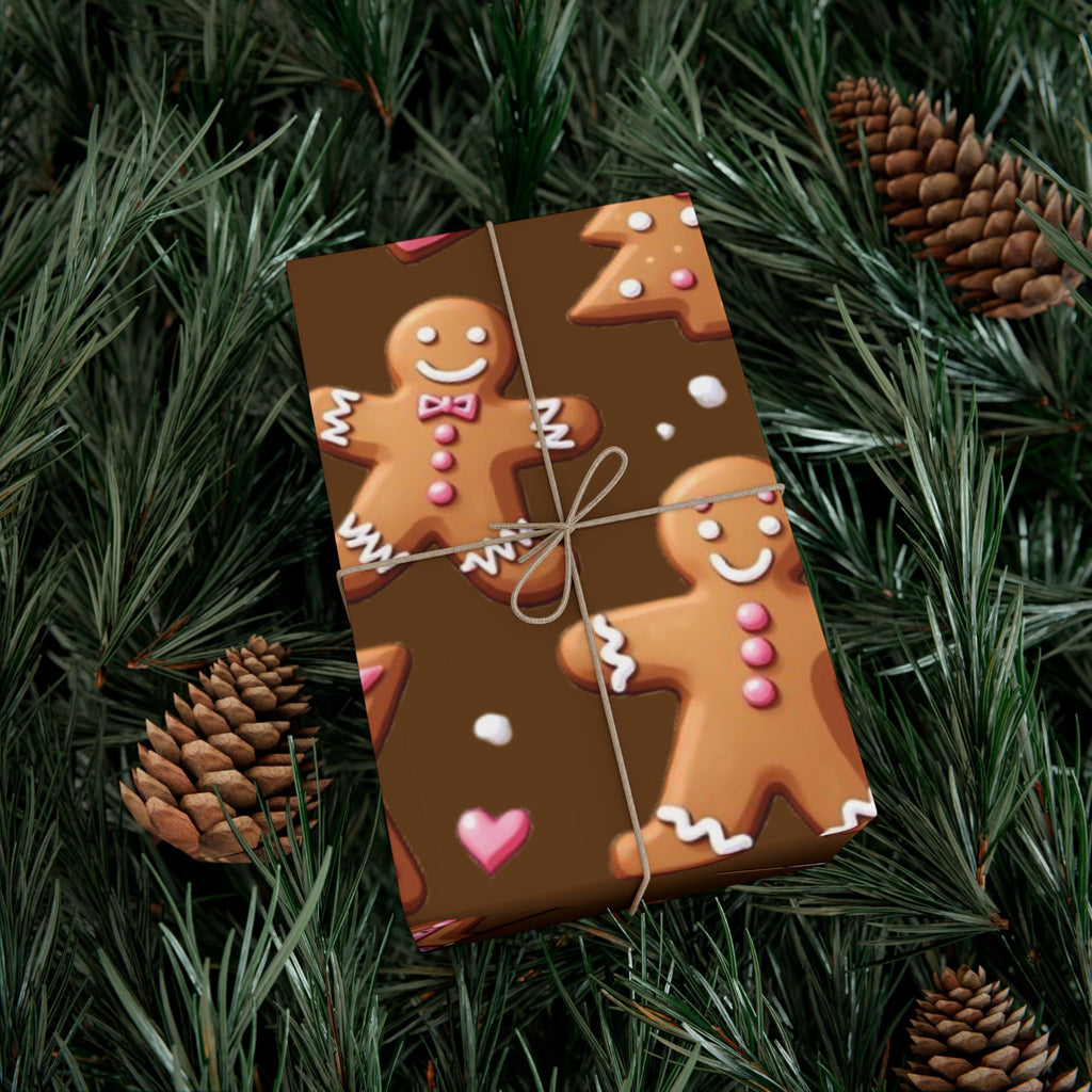 Gingerbread & Star Cookies Festive Gift Wrap Papers for Any Celebration