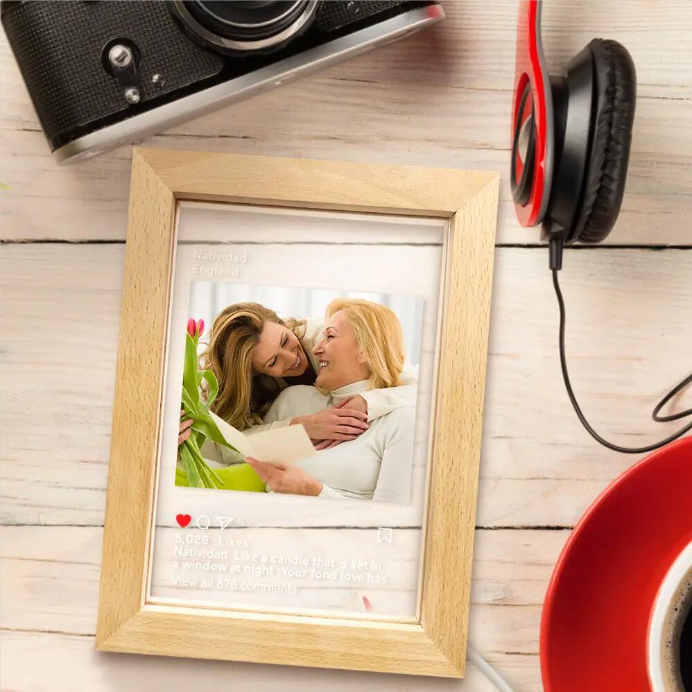 Personalized Instagram Led Night Lamp Picture Frame Night Light