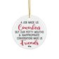 Co-Worker Funny Christmas, Holiday Ceramic Ornament, 4 Shapes