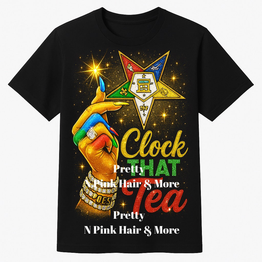 OES Clock that tea T~shirt