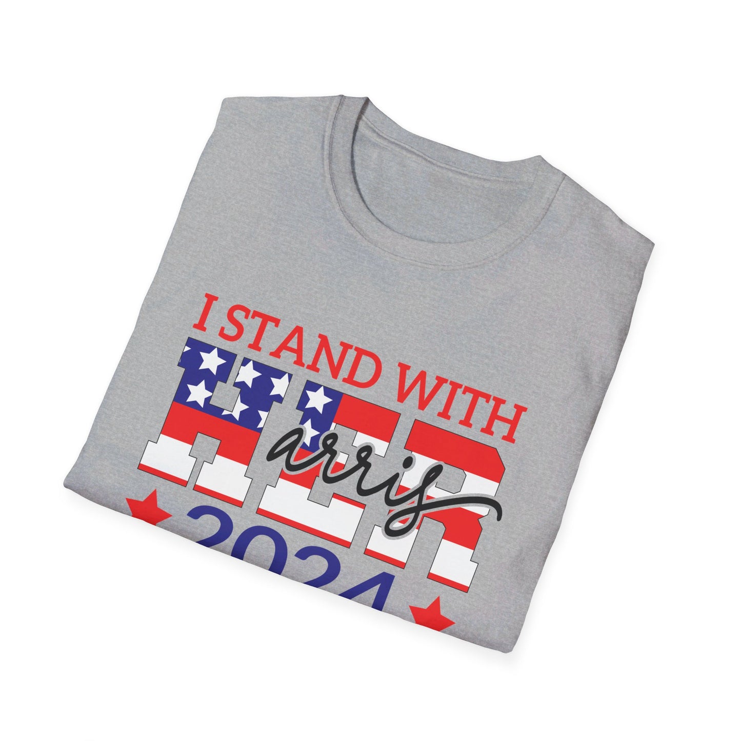 Kamala Harris I Stand With Her Unisex Softstyle T-Shirt